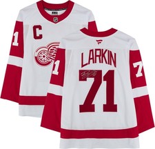 Dylan Larkin Detroit Red Wings Autographed White Fanatics Premium Jersey