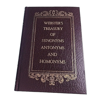 Websters Treasury of Synonyms Antonyms Homonyms 1962 Hardback Book