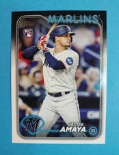 2024 Topps Series 1 Jacob Amaya RC #144 Miami Marlins 
