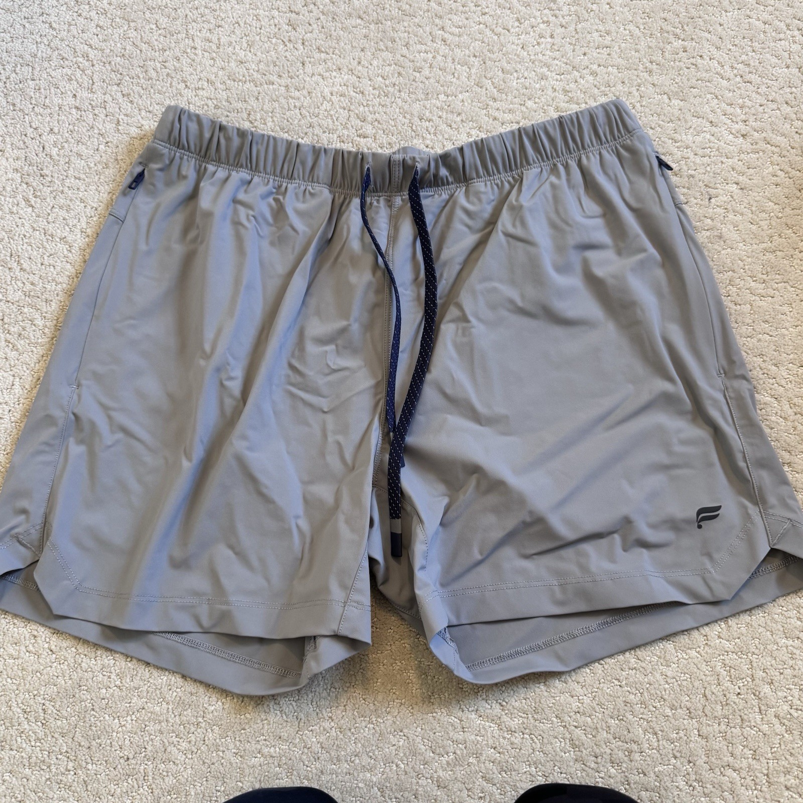 Fabletics Men's Athletic Shorts Drawstring Zip Po… - image 1