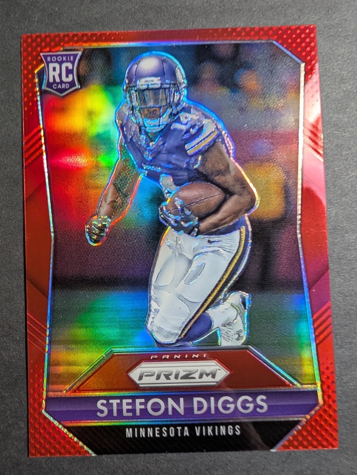2015 Panini Prizm - Stefon Diggs - Red Prizm Rookie Card! 