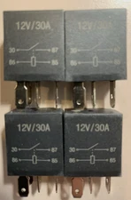 BLAU GRUN4 Pin 12V 30A Multi Purpose Automotive Heavy Duty Standard Relay $14+FR