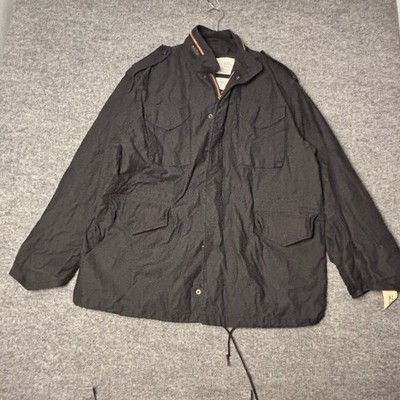 Alpha Industries M-65 Field Jacket Mens XL Regular Black  Military Utility Coat