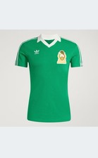 Mexico National Team adidas 1986 Bringback Home Jersey - Green Size Large
