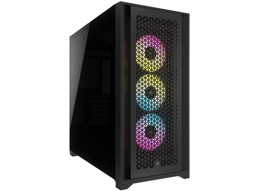 0840006694342 Corsair iCUE 5000D RGB Airflow Midi-башня Schwarz Corsair