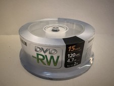 NEW Sealed Fujifilm DVD-RW 15 Disc Pack 120 Min 4.7 GB 2x