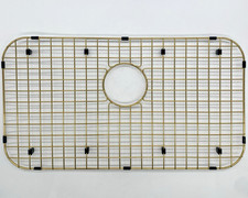Starstar Sinks Protector Matte Gold Stainless Kitchen Sink Bottom Grid 26x14