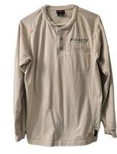 Ariat FR Shirt Men Small CAT 2 2112 Flame Resistant Workwear Henley Pioneer Tag