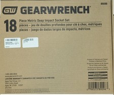 GEARWRENCH 18 Piece Metric Deep Impact Scotet Set part number 89096