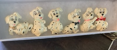 Vintage Set Of 6 Dalmatian Puppy Pins