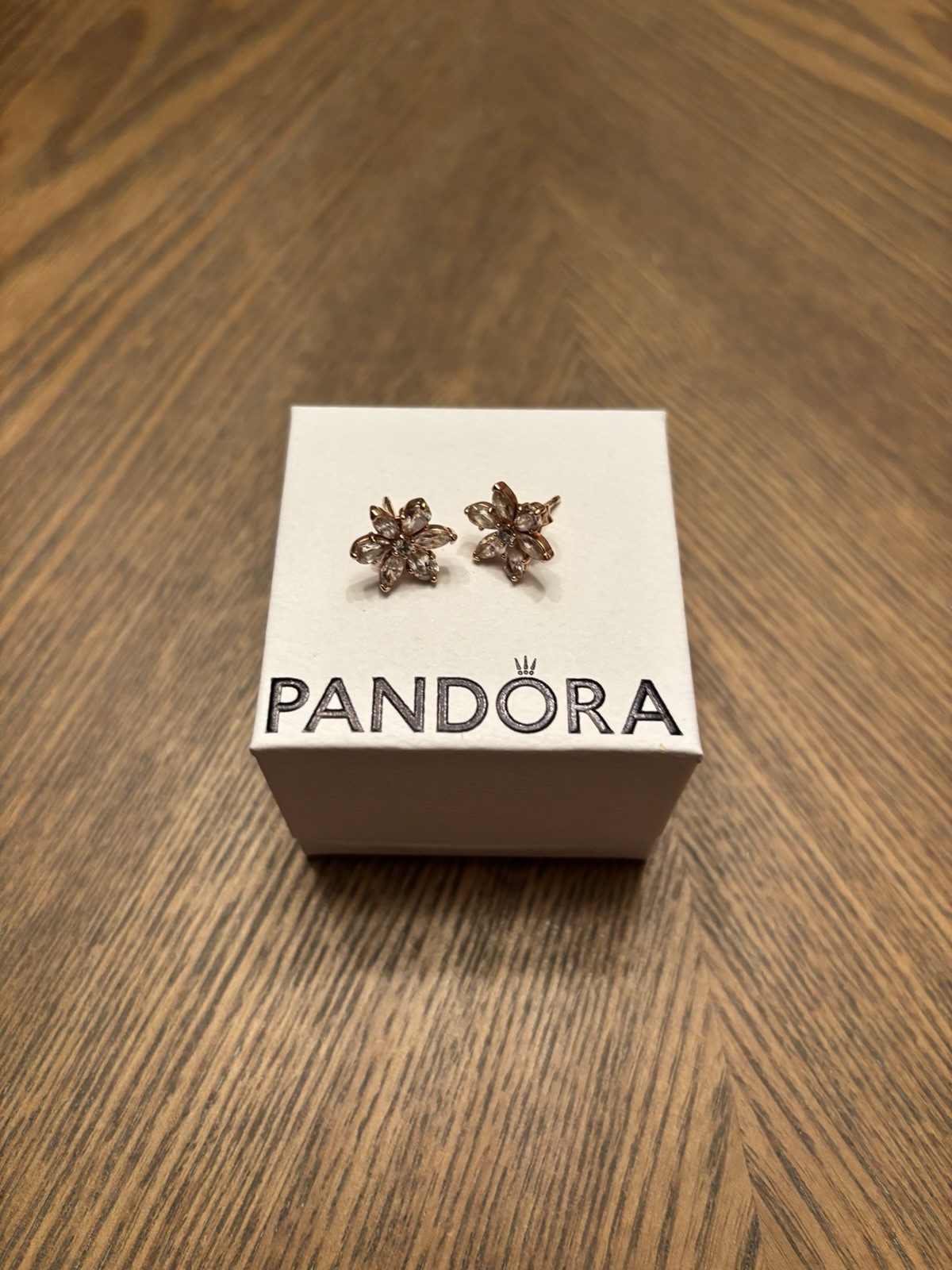 Sparkling Herbarium Cluster Stud Earrings14k rose… - image 1