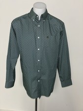 ariat mens Wrinkle Free Button down shirt L Excellent Cond Measurements Pics