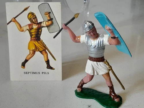 Vintage 1960s Marx Warriors of the World Septimus Pius W/Card