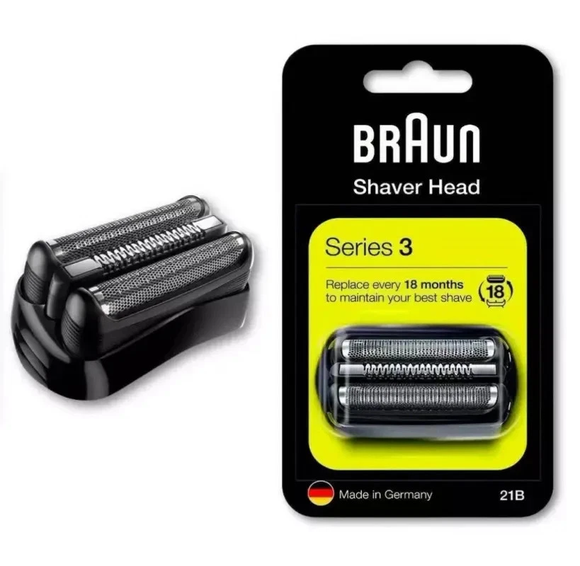 MARKENLOS 21B Neu Braun Ersatz Scherkopf für Rasierer Series 3 Kassette Kombipack 21B de