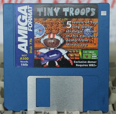 Amiga Format Cover Disk 77b Tiny Troops Demo (Nov 1995)