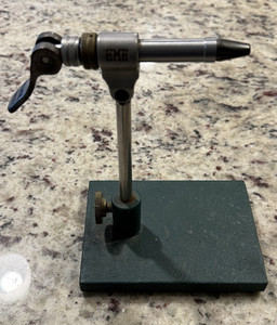 HMH KRFAT Fly Tying Vise Rotary Pedestal Base Green/Silver Stainless Steel