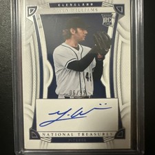 Gavin Williams Panini RC NATIONAL TREASURE AUTO 06/99 N9 PS-GW 2023