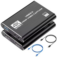 4K HDMI Capture Card USB 3.0   1080P 60FPS Video Recorder for Streaming, Gaming