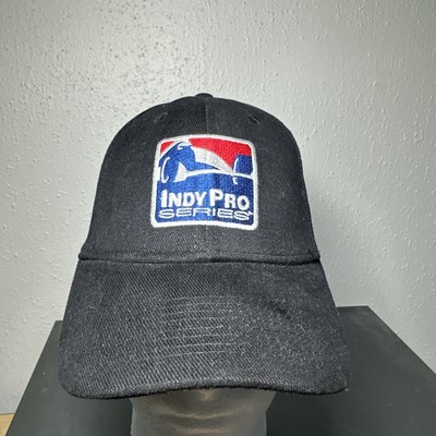 Vintage Indy Pro Series Reebok Strapback Adjustable Hat Cap IRL Racing Black