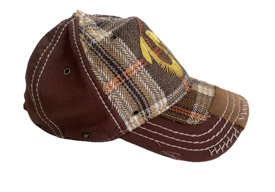 Sombrero/Gorra True Religion Vintage Envejecido Bordado Logo Ajustable Para Hombre Foto 2 de 4