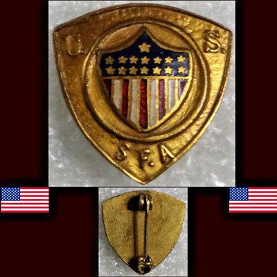 Fußball Anstecknadel Old rare Badge USA * SFA US Soccer Federation Logo 1967-74