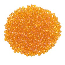 2000 Pcs Glass Seed Beads, 4mm Mini Glass Seed Spacer Bead, Orange