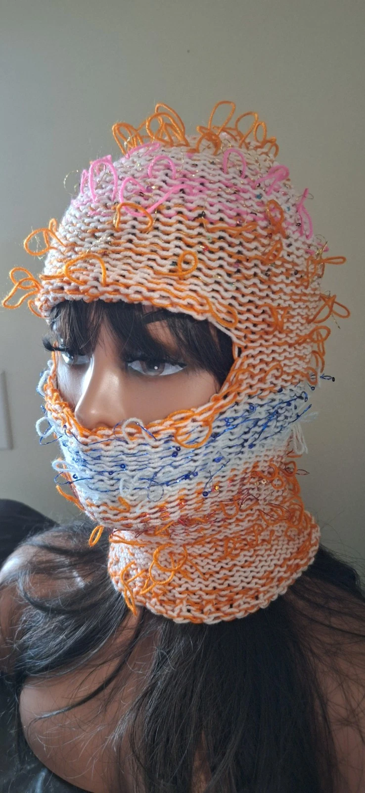 Knit Balaclava – Ski Mask Beanie – Y2K Avant Garde Unisex