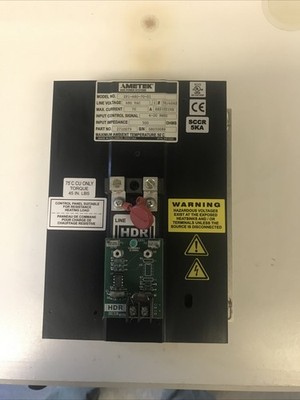 SCR Ametek HDR Power Systems Model ZF1-480-70-01 Power Controller