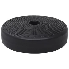 Umbrella Base Black HDPE Plastic Medium Durable Umbrella Base vidaXL