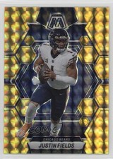 2023 Panini Mosaic Reactive Yellow Mosaic Prizm Justin Fields #33 1u6