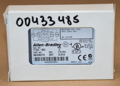 ALLEN BRADLEY 1734-IB4 POINT I/O 4 Point Digital Input Module SER C NEU OVP