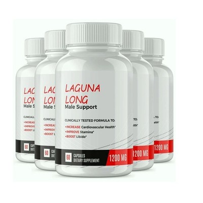 (5 Pack) Laguna Long Male Support Capsules, LagunaLong Power Performance for Men