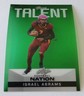 Israel Abrams 2025 Leaf Football Nation Pure Talent Green Prismatic 1/1 Miami 👀