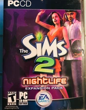 The Sims 2 Nightlife PC CD-ROM Game Expansion Pack 2005 