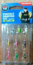10 Piece Beaver Dam ICE FISHING JIG PERFECT PANFISH Kit W/GLOW!