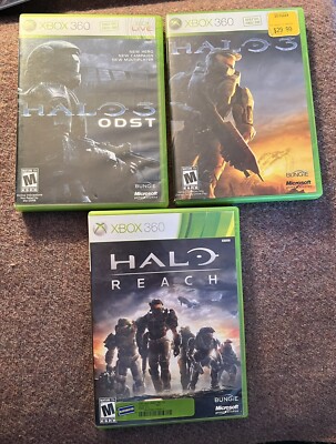 XBOX 360 LOT OF THREE  HALO games All Tested