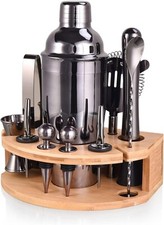 Set Shaker Cocktail Acciaio Inox 12 Pezzi 750ml Accessori Bar Casa Mix C59