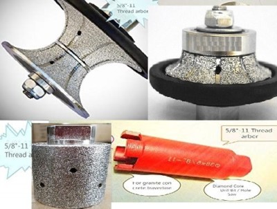 3/4'' Radius Full Bullnose 2'' core bit zero tolerance drum concrete granite