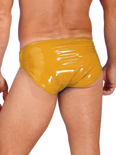 Slip uomo sexy pelle intimo wet look elastico in vita mutande lingerie - Foto 18 di 87