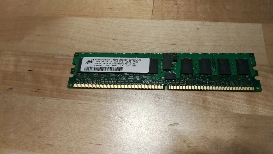 Micron MT9HTF3272Y-40EB2 256MB DDR2 Server RAM Memory REG DELL RAID CONTROLLER M - Image 2 of 4