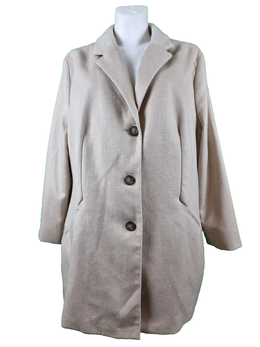 Coat Miamoda Mantel Mia Moda Coat Jacket Womens Beige Size 52