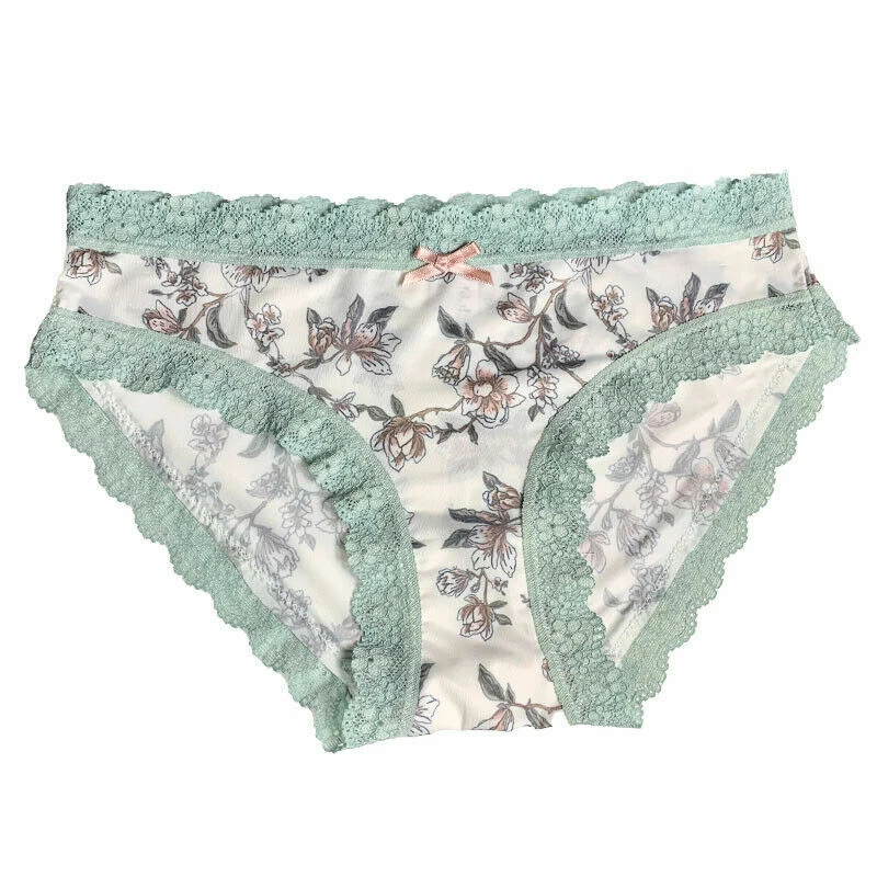 2 PIEZAS Calzoncillos Sweet Kawaii cintura media calzoncillos de encaje sin rastro Foto 3 de 4