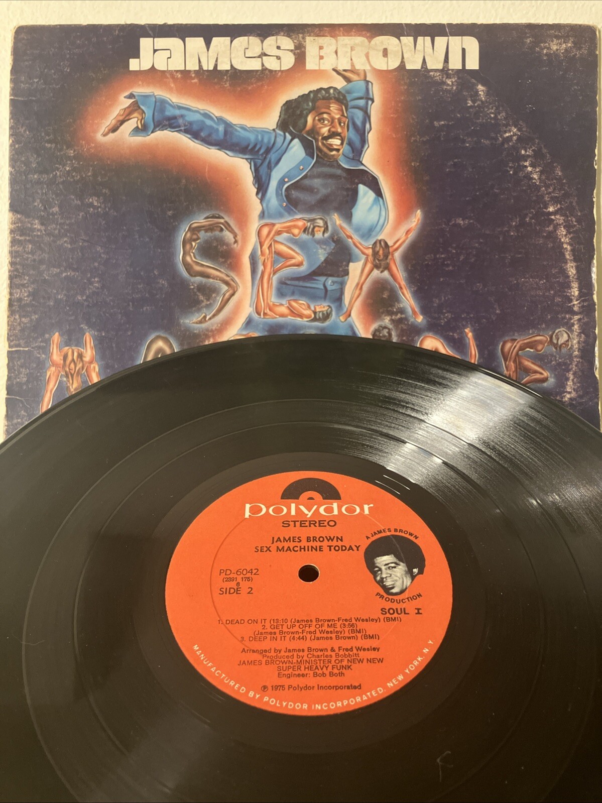 James Brown – Sex Machine Today Vinyl LP 1975 Polydor - GOOD+ PLAYED/TESTED