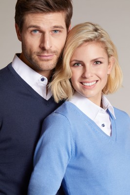 James & Nicholson Herren V-Neck Pullover Sweatshirt S M L XL XXL 3XL JN659