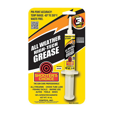 Shooter's Choice All Weather High-Tech Grease 10cc Syringe Synthetic Lubrication