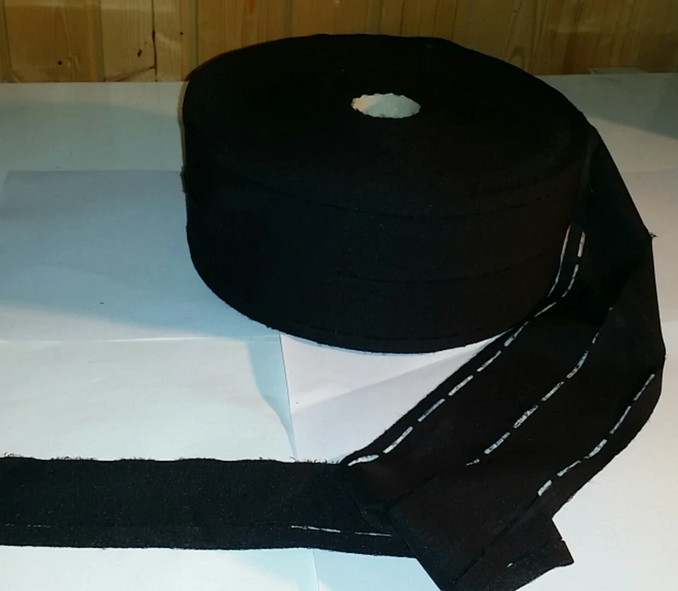 EU MARKEN WARE (0,21 €/m ) 100 m Klebende Stanzband Einlage Schwarz 1/4/4 /1 cm (TS1-4-4-1