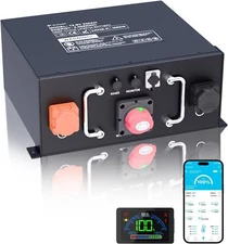 12V 320Ah LiFePO4 Lithium RV Battery, 250A BMS,Metal Casing, Low-Temp Protection