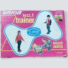 Vintage Union Kid Roller Skates New in Box