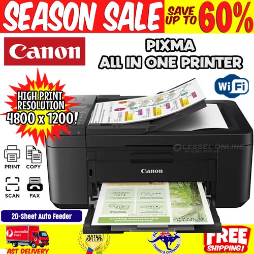 Canon Wireless Pixma TR4660 Printer All-In-One Home Inkjet Color Print Scan Copy | eBay