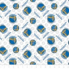 Cotton Golden State Warriors NBA Sports Cotton Fabric Print by the Yard D670.03